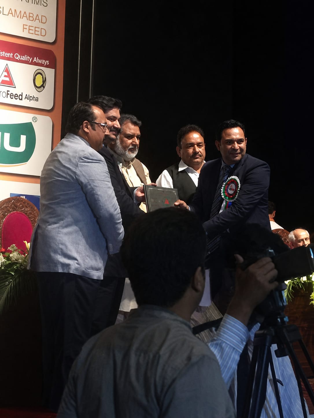 Convenor Hall management award being handed by the founder